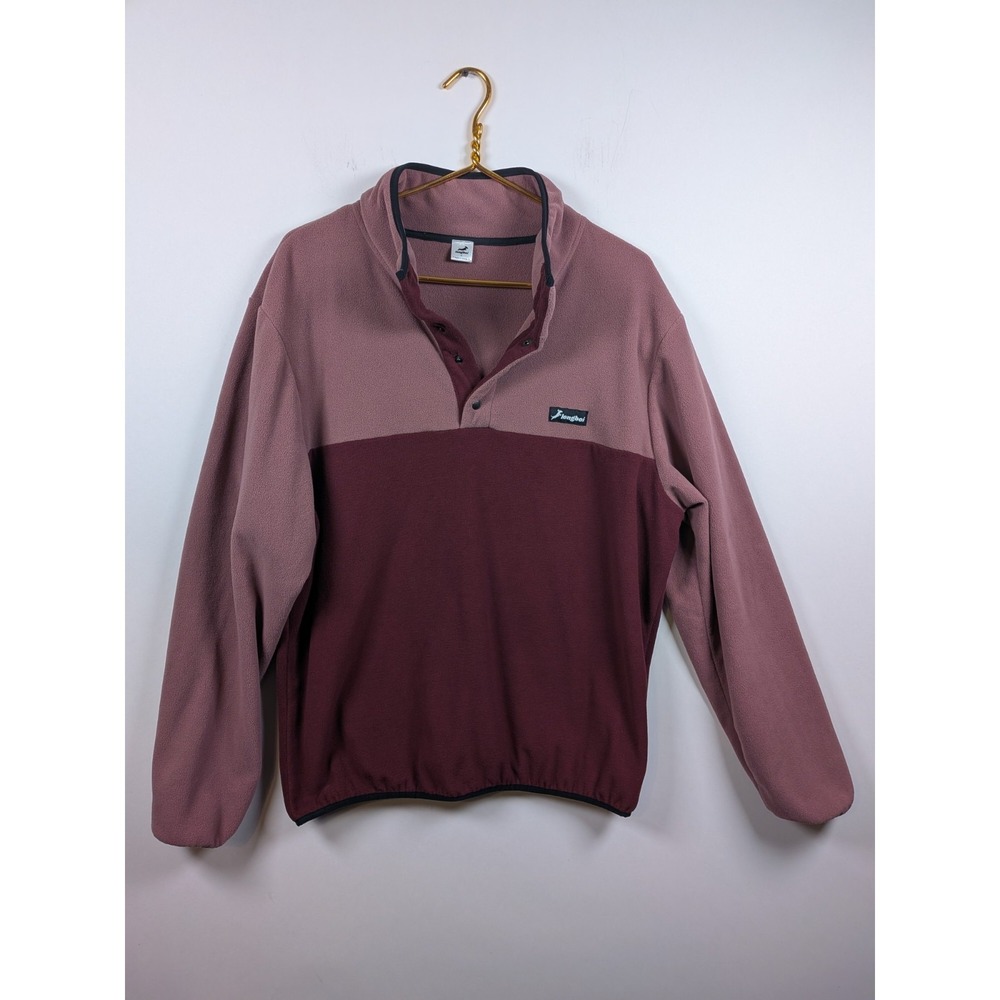 Longboi & Co. Fleece Pullover Sweater Men's XL Made in Canada Recycled Two-Tone